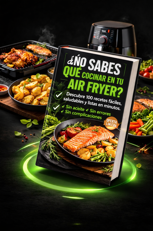 100 RECETAS SALUDABLES EN TU AIR FRYER + 3 BONOS DE REGALO